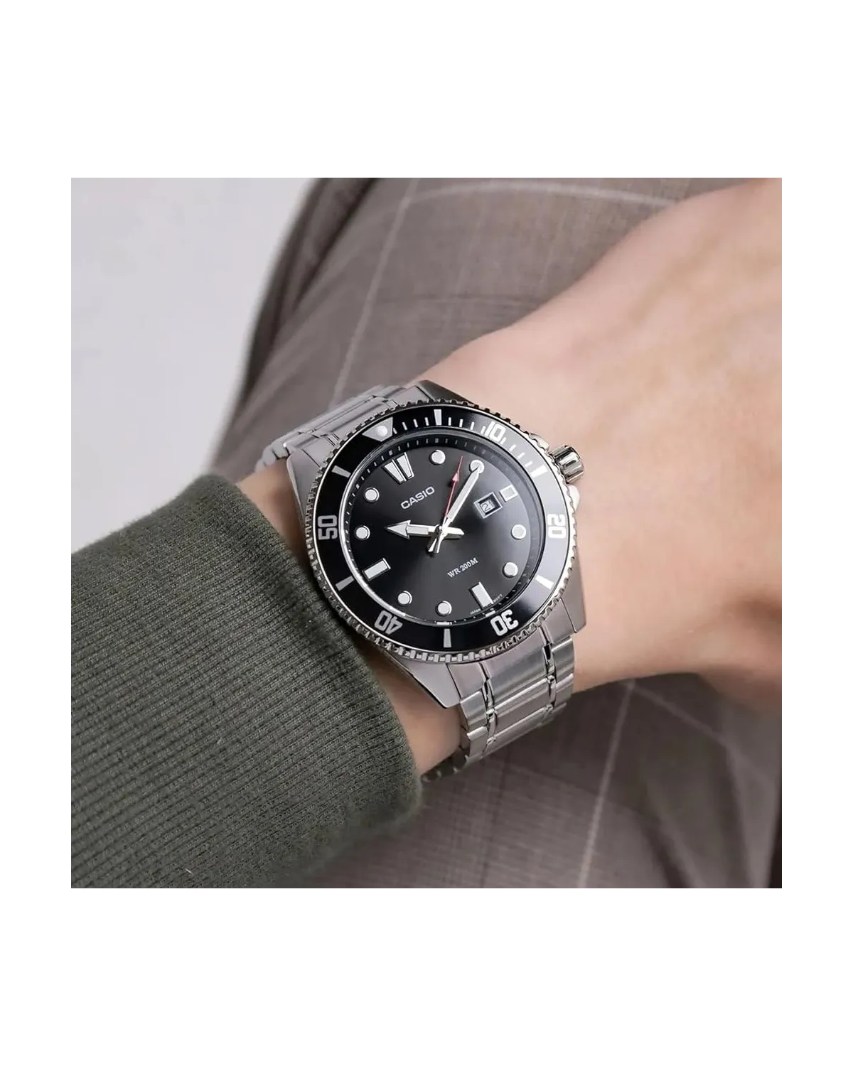 Zegarek Męski Casio MDV-107D-1A1 WR200 + BOX