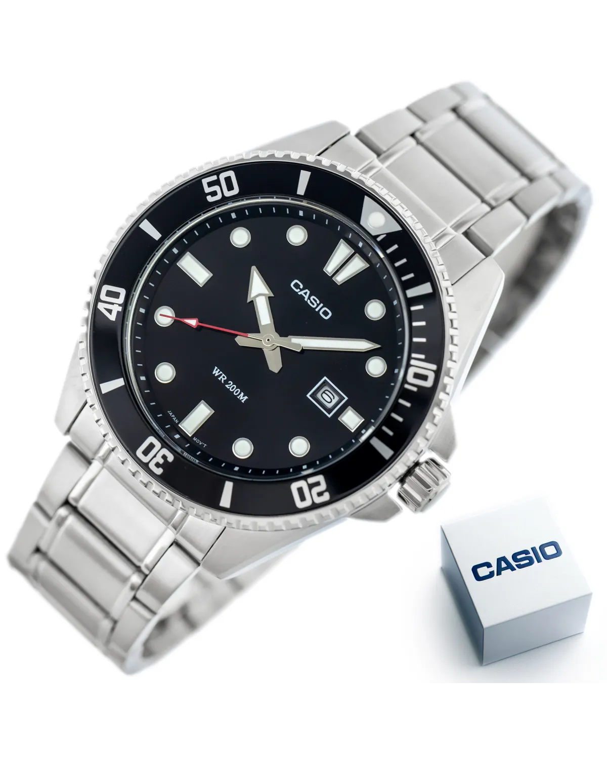 Zegarek Męski Casio MDV-107D-1A1 WR200 + BOX
