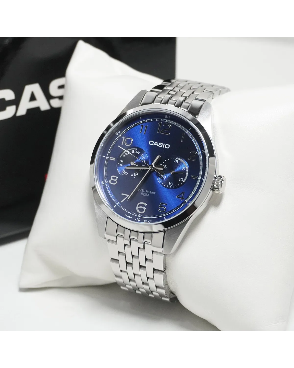 ZEGAREK MĘSKI CASIO MTP-E340D-2A (zd264b) + BOX