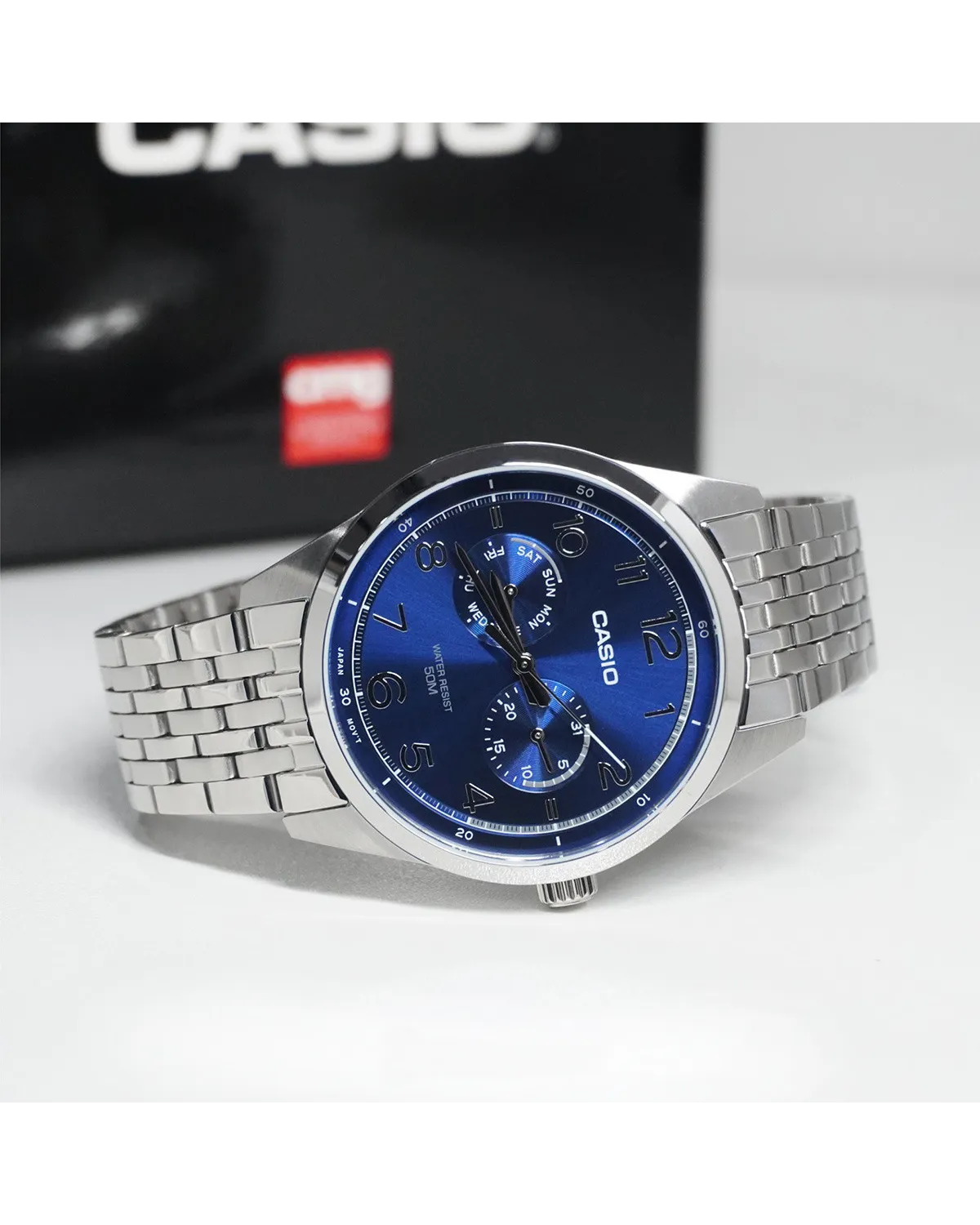 ZEGAREK MĘSKI CASIO MTP-E340D-2A (zd264b) + BOX