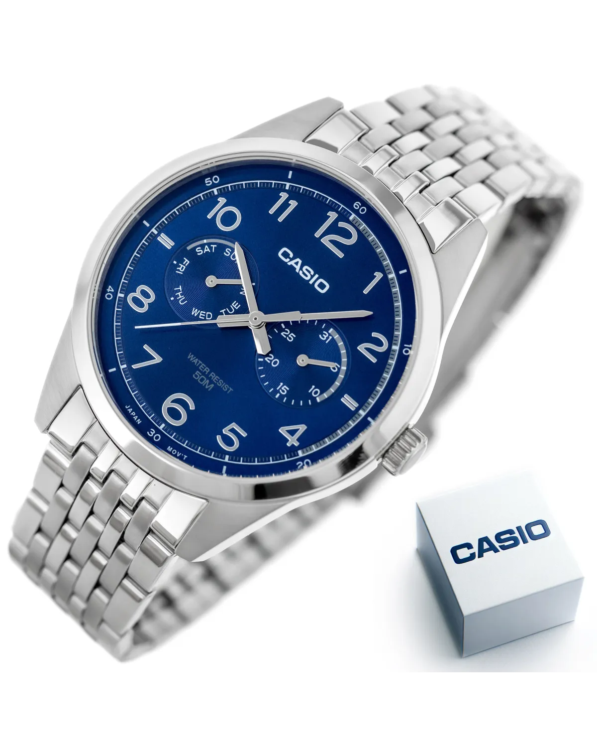 ZEGAREK MĘSKI CASIO MTP-E340D-2A (zd264b) + BOX