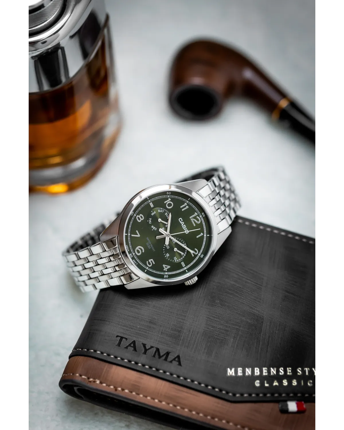 ZEGAREK MĘSKI CASIO MTP-E340D-3A (zd264c) + BOX