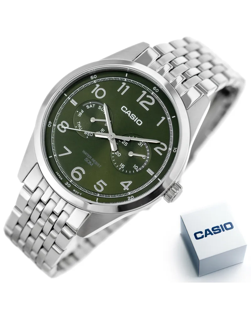 ZEGAREK MĘSKI CASIO MTP-E340D-3A (zd264c) + BOX