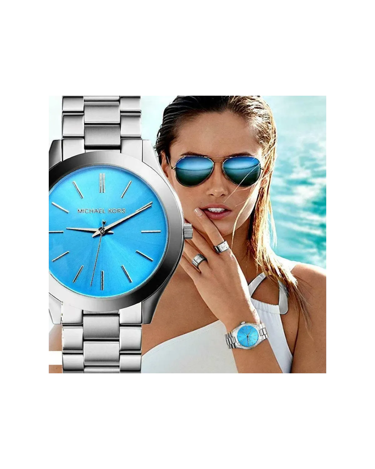 ZEGAREK DAMSKI Michael Kors Slim Runway MK3292 + BOX