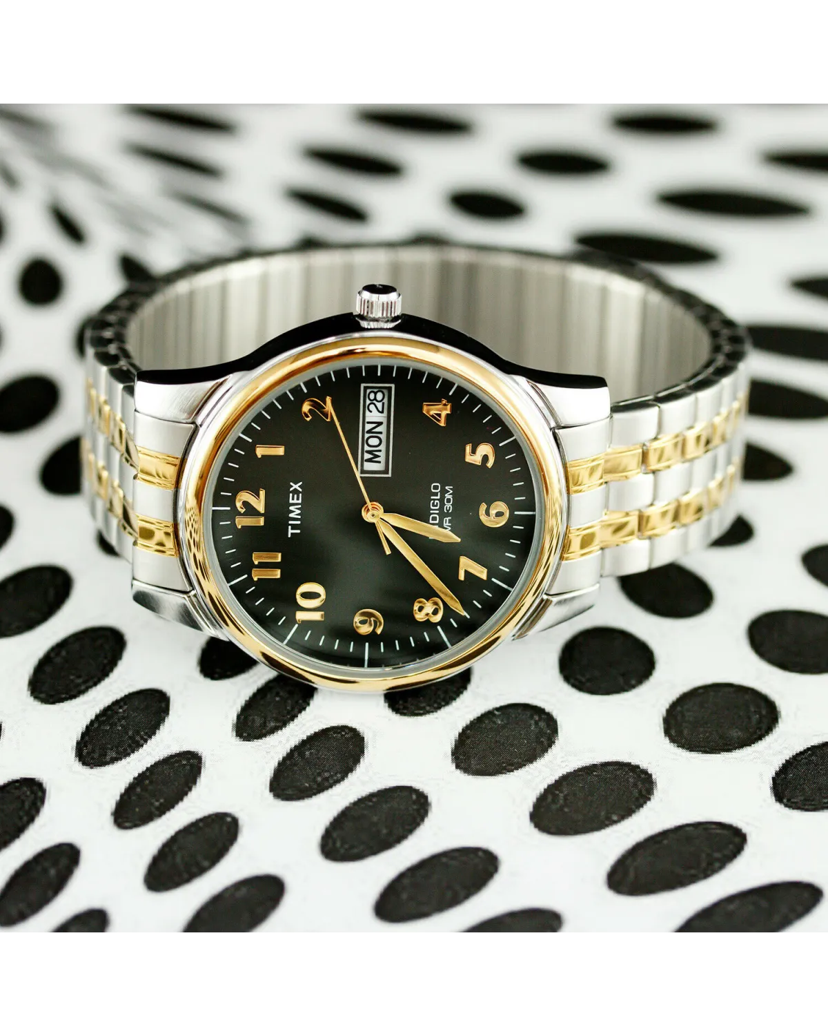 ZEGAREK MĘSKI TIMEX Charles Two-Tone T26481 INDIGLO + BOX