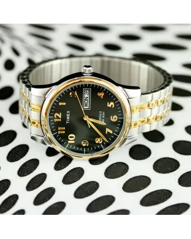 ZEGAREK MĘSKI TIMEX Charles Two-Tone T26481 INDIGLO + BOX