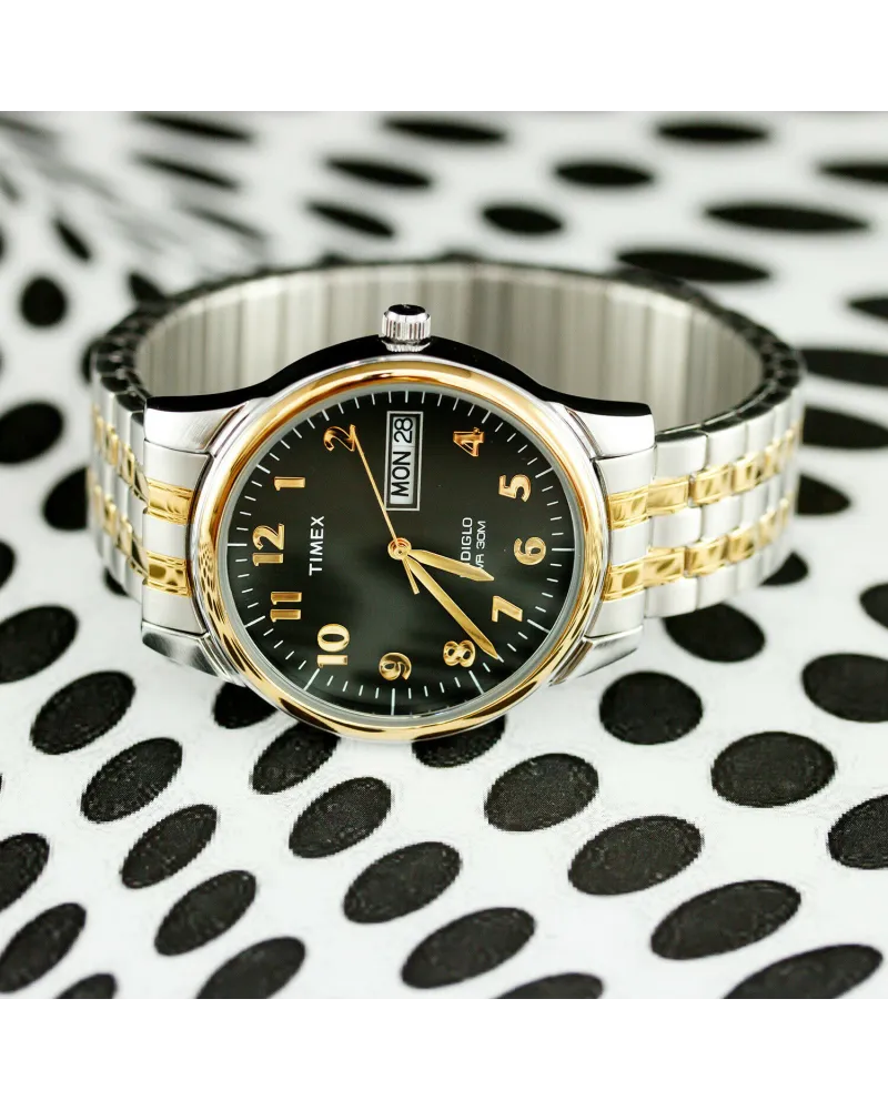 ZEGAREK MĘSKI TIMEX Charles Two-Tone T26481 INDIGLO + BOX