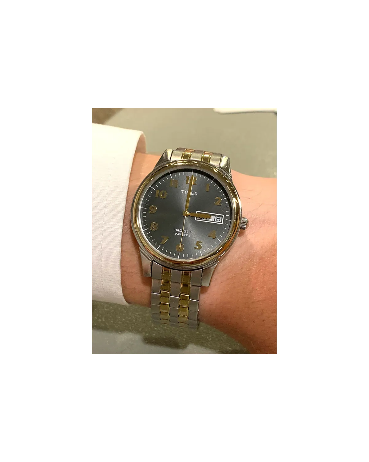 ZEGAREK MĘSKI TIMEX Charles Two-Tone T26481 INDIGLO + BOX