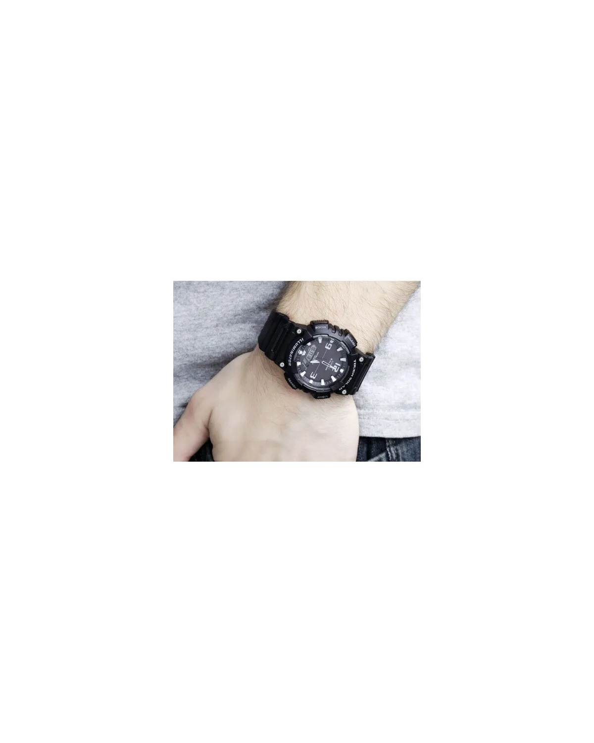 ZEGAREK MĘSKI CASIO AQ-S810W-1AV (zd044h) - SOLAR POWERED + BOX