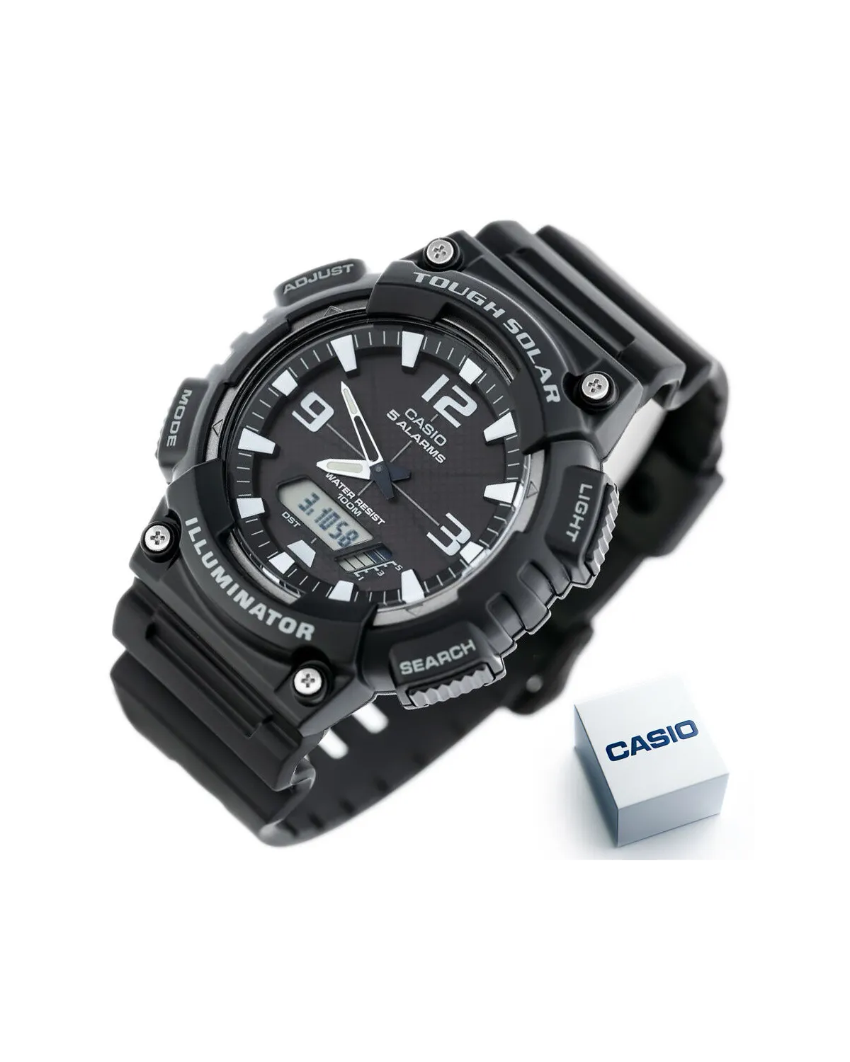 ZEGAREK MĘSKI CASIO AQ-S810W-1AV (zd044h) - SOLAR POWERED + BOX