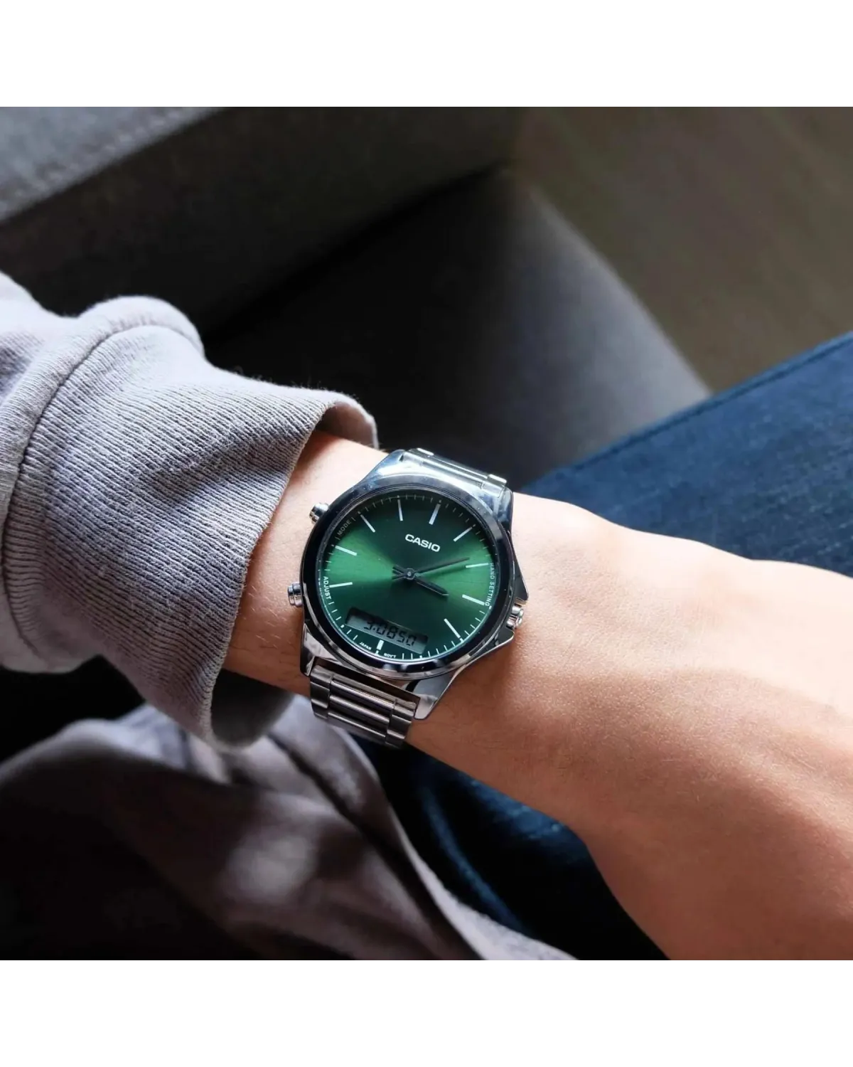 ZEGAREK MĘSKI CASIO MTP-VC01D-3E+ BOX (zd239b)