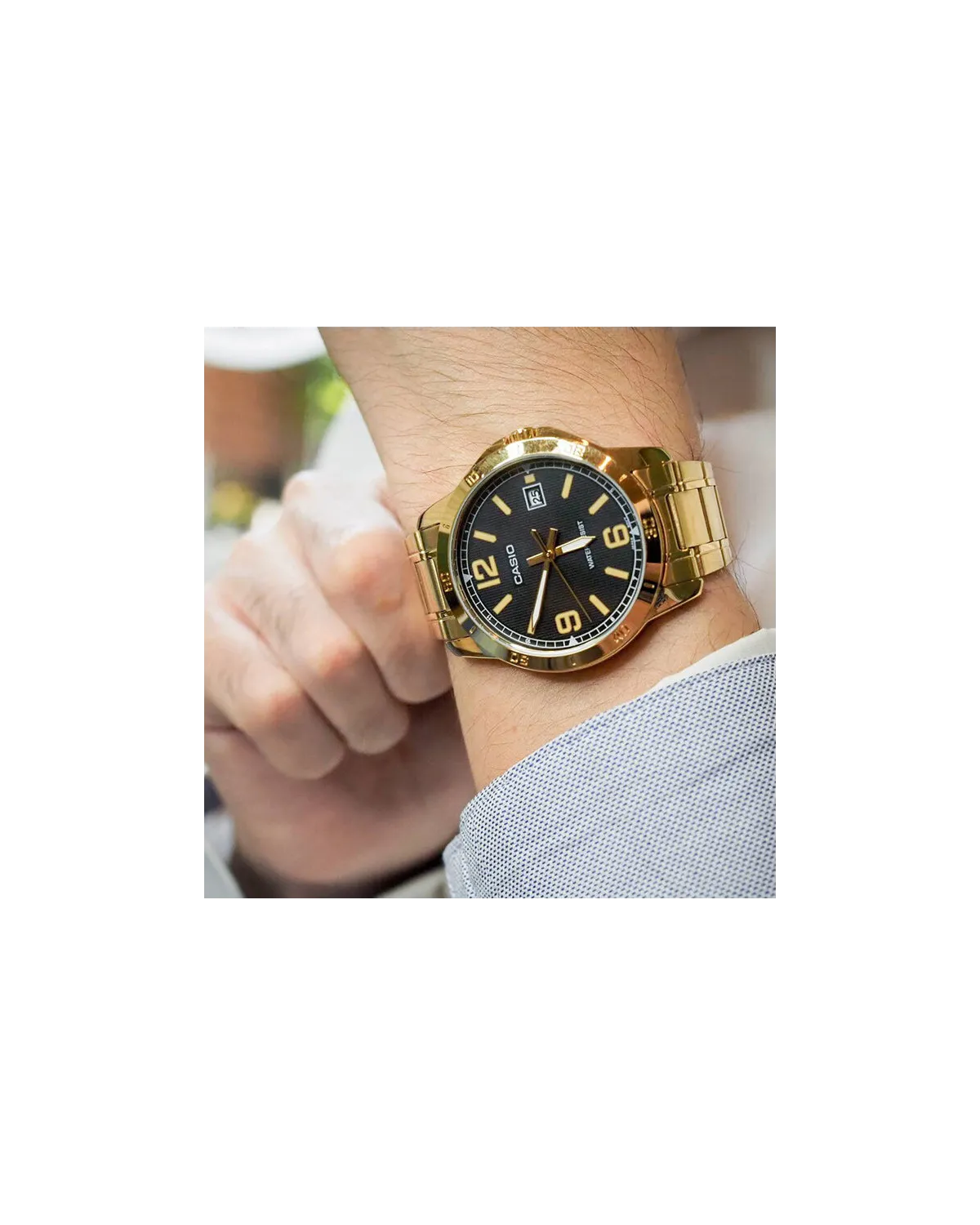 ZEGAREK MĘSKI CASIO MTP-V004G-1B (zd047h) + BOX ZEGAREK MĘSKI CASIO MTP-V004G-1B (zd047h) + BOX
