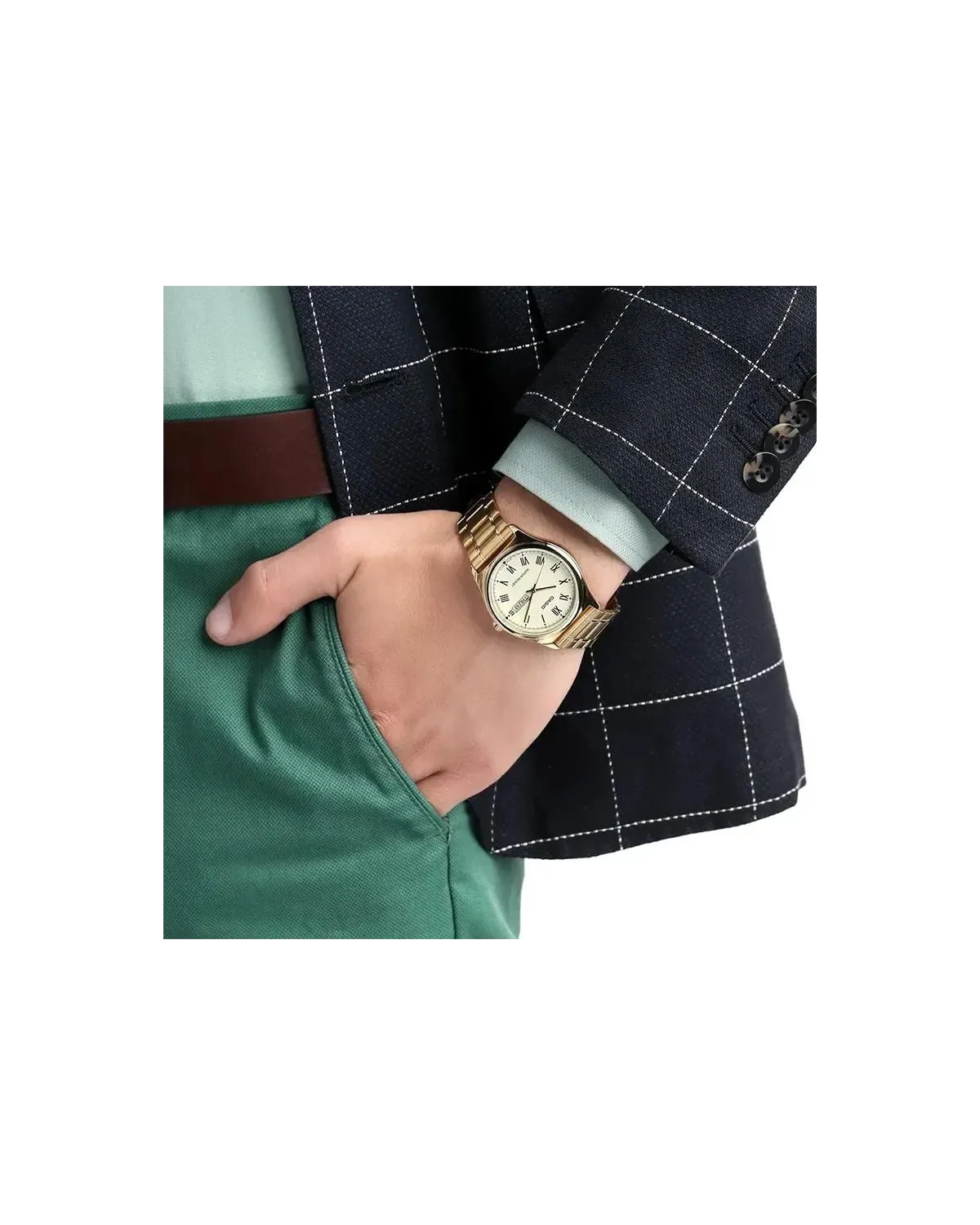 ZEGAREK MĘSKI CASIO  MTP-V006G-9B + BOX
