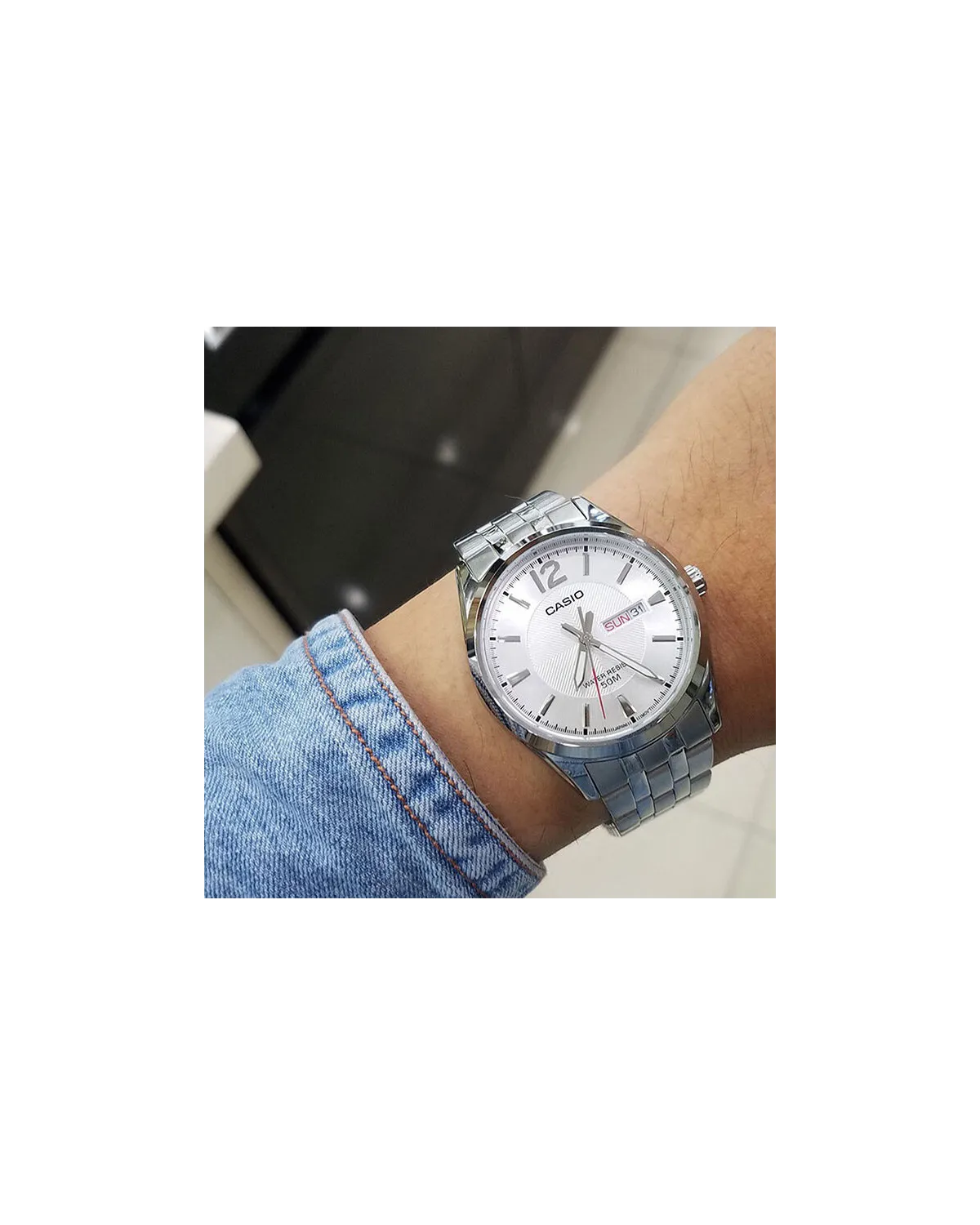 ZEGAREK MĘSKI CASIO MTP-1335D-7A (zd026d) + BOX