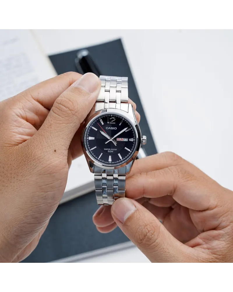 ZEGAREK MĘSKI CASIO MTP-1335D 1AV (zd026a) + BOX
