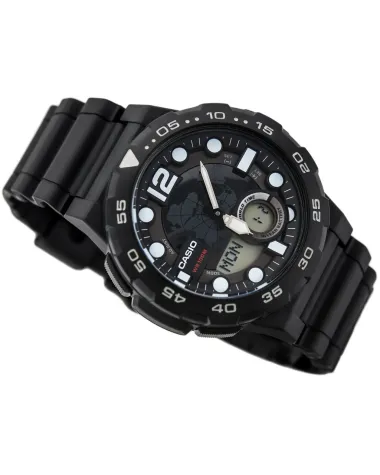 ZEGAREK MĘSKI CASIO AEQ-100W 1AV (zd070a) - WORLD TIME + BOX