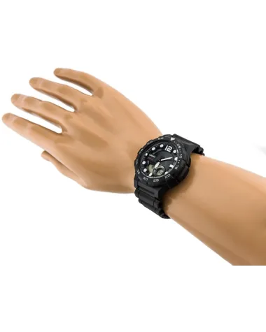 ZEGAREK MĘSKI CASIO AEQ-100W 1AV (zd070a) - WORLD TIME + BOX