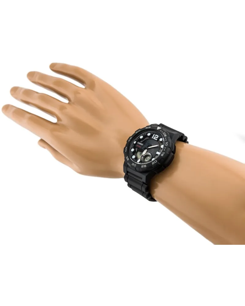 ZEGAREK MĘSKI CASIO AEQ-100W 1AV (zd070a) - WORLD TIME + BOX