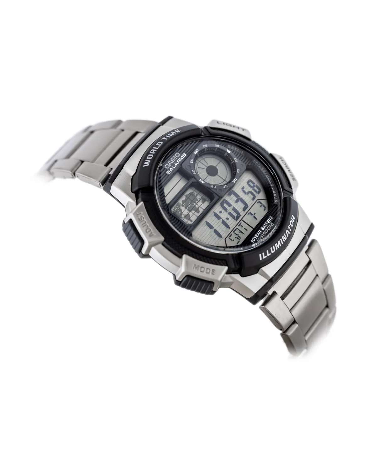 ZEGAREK MĘSKI CASIO AE-1000WD 1A (zd073h) - WORLD TIME + BOX