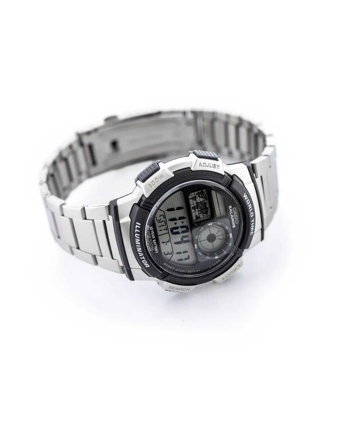 ZEGAREK MĘSKI CASIO AE-1000WD 1A (zd073h) - WORLD TIME + BOX