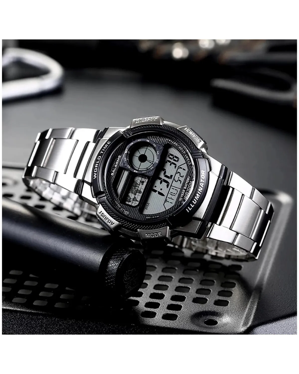 ZEGAREK MĘSKI CASIO AE-1000WD 1A (zd073h) - WORLD TIME + BOX
