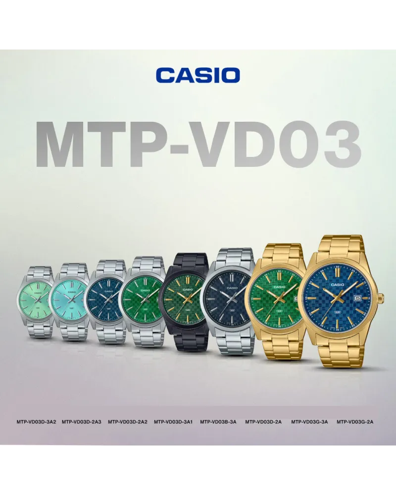 ZEGAREK MĘSKI CASIO MTP-VD03G-2A + BOX