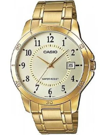 ZŁOTY ZEGAREK MĘSKI CASIO MTP-V004G-9B (zd047a) + BOX