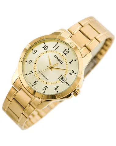 ZŁOTY ZEGAREK MĘSKI CASIO MTP-V004G-9B (zd047a) + BOX ZŁOTY ZEGAREK MĘSKI CASIO MTP-V004G-9B (zd047a) + BOX