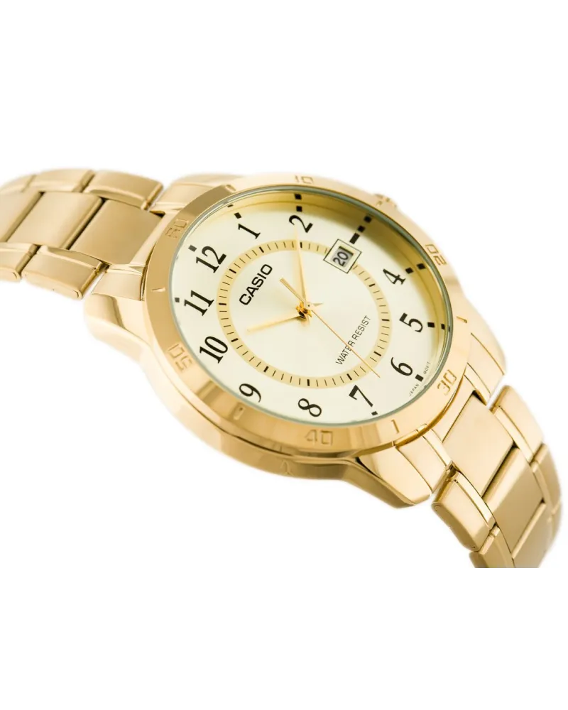ZŁOTY ZEGAREK MĘSKI CASIO MTP-V004G-9B (zd047a) + BOX ZŁOTY ZEGAREK MĘSKI CASIO MTP-V004G-9B (zd047a) + BOX