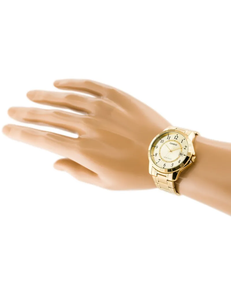 ZŁOTY ZEGAREK MĘSKI CASIO MTP-V004G-9B (zd047a) + BOX ZŁOTY ZEGAREK MĘSKI CASIO MTP-V004G-9B (zd047a) + BOX