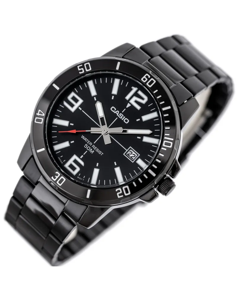 ZEGAREK MĘSKI CASIO MTP-VD01B-1B (zd169e) + BOX