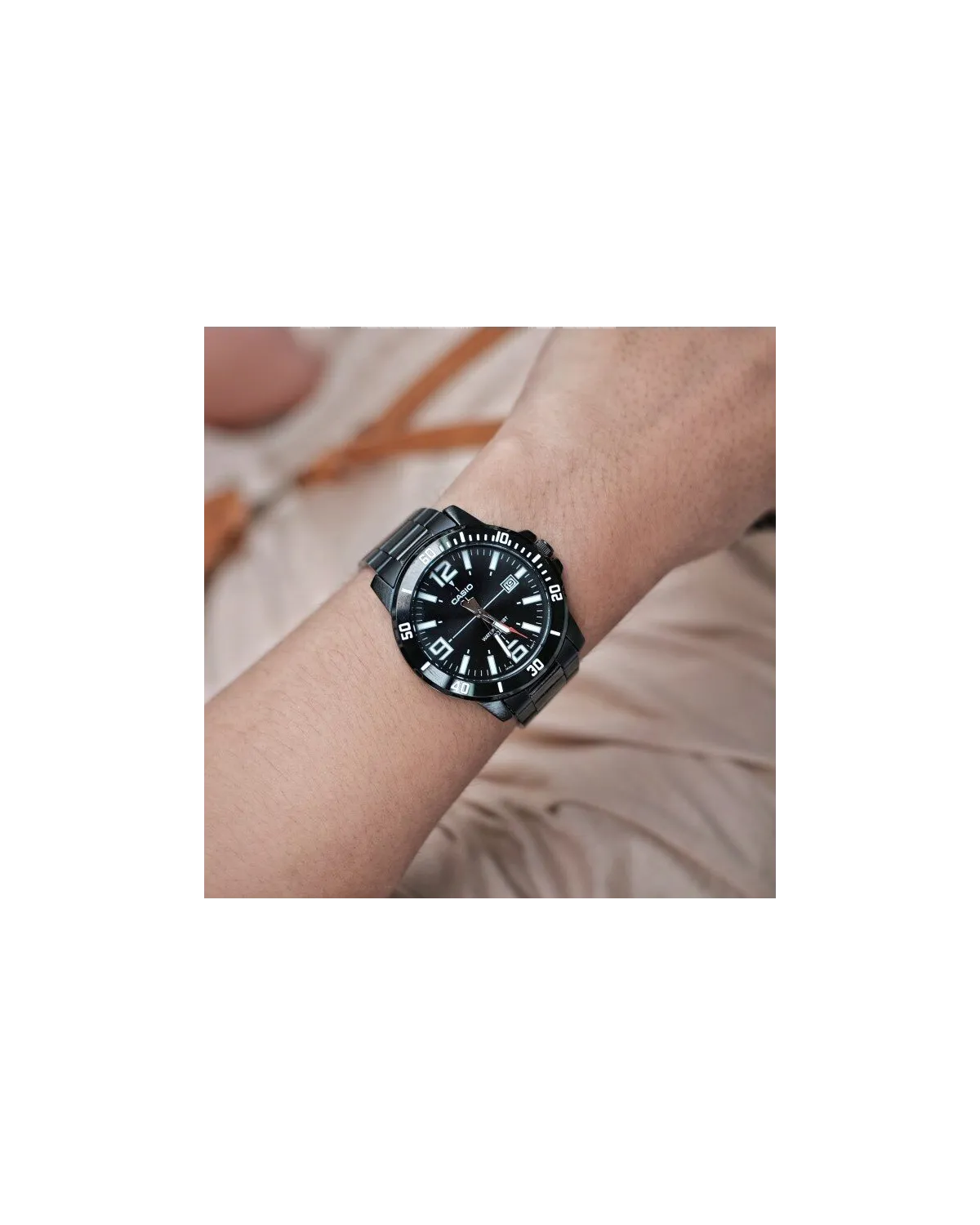 ZEGAREK MĘSKI CASIO MTP-VD01B-1B (zd169e) + BOX