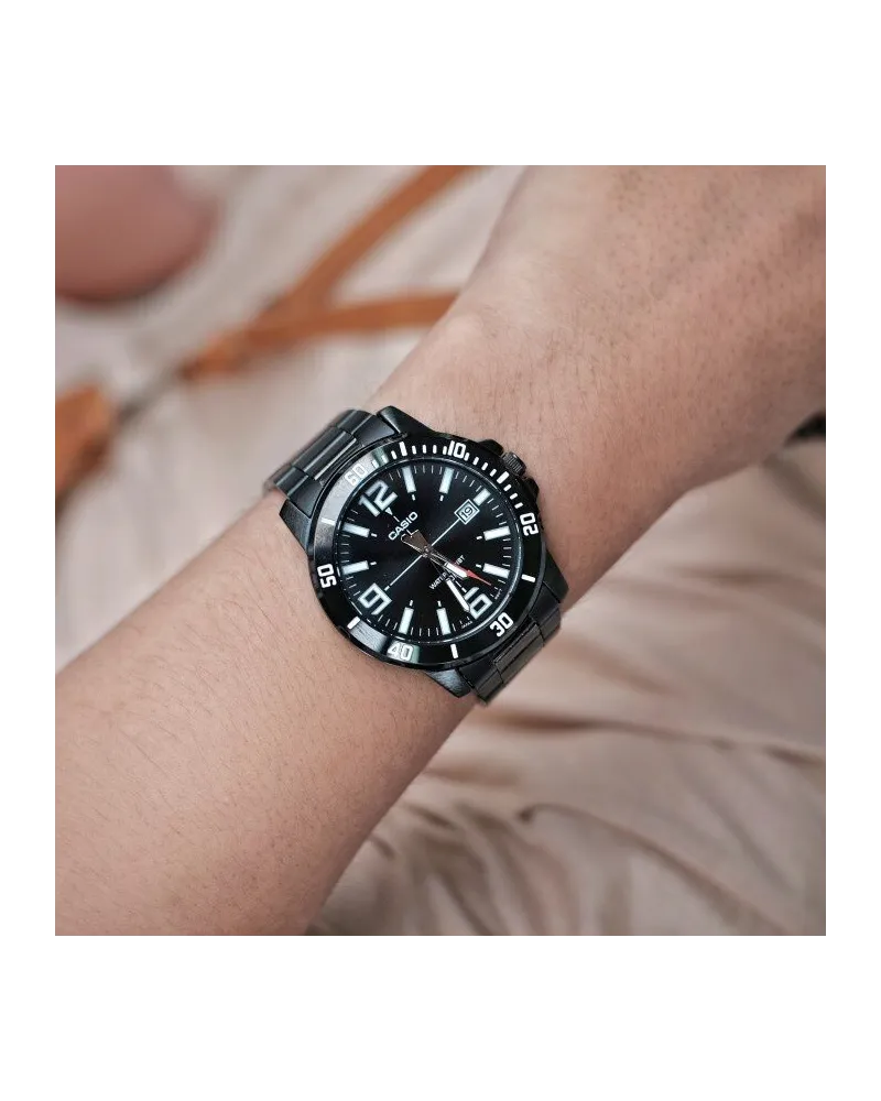 ZEGAREK MĘSKI CASIO MTP-VD01B-1B (zd169e) + BOX