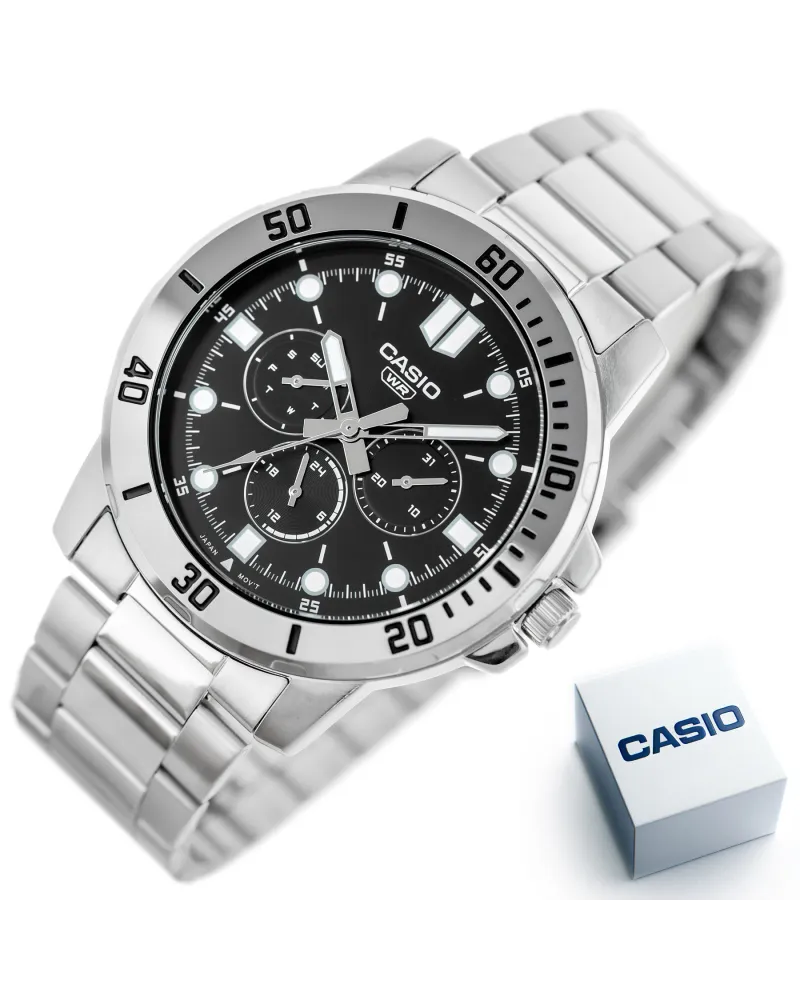 ZEGAREK MĘSKI CASIO MTP-VD300D-1E (zd268a) + BOX
