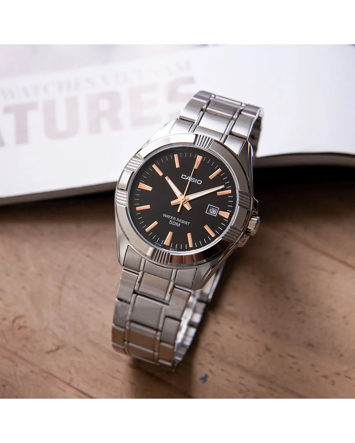 ZEGAREK MĘSKI CASIO MTP-1308D-1A2 (zd177c) + BOX