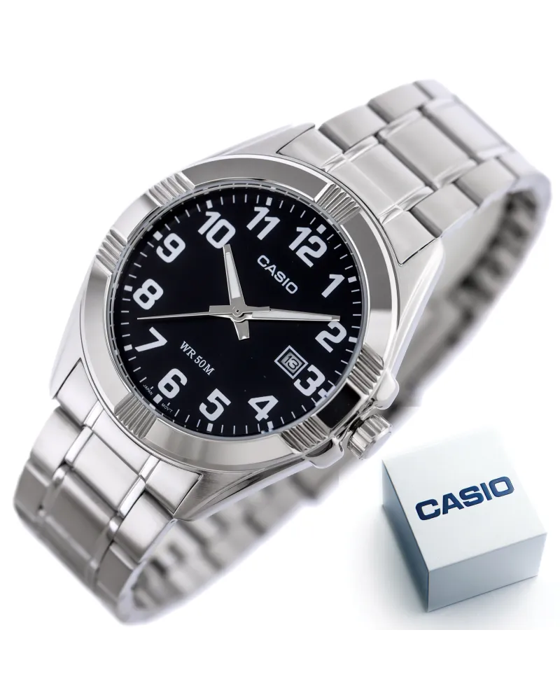 ZEGAREK MĘSKI CASIO MTP-1308D-1B (zd177d) + BOX