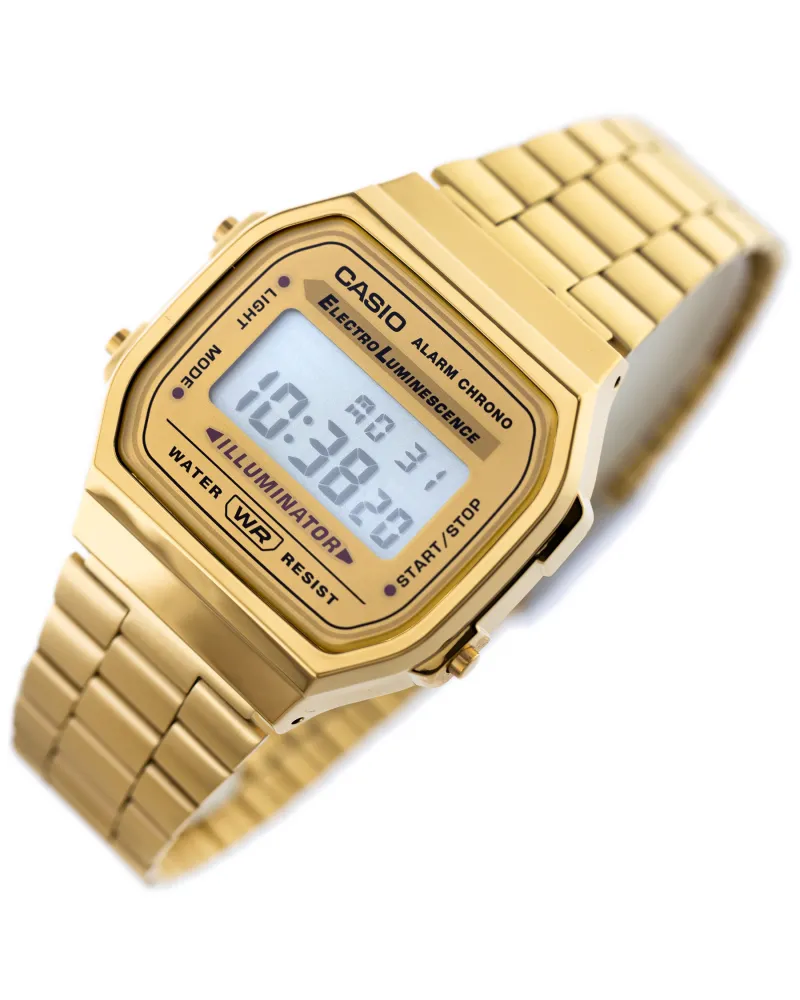 ZEGAREK UNISEX CASIO A168WG-9W (zd088b) - KLASYKA + BOX