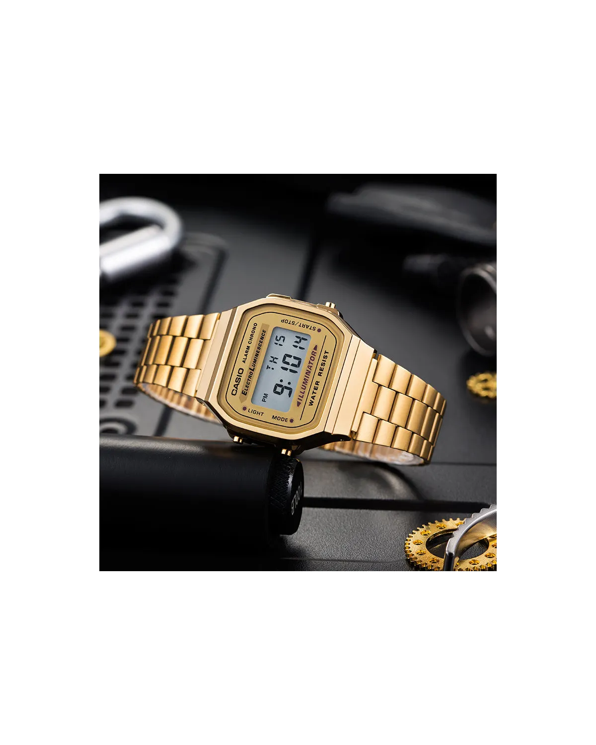 ZEGAREK UNISEX CASIO A168WG-9W (zd088b) - KLASYKA + BOX