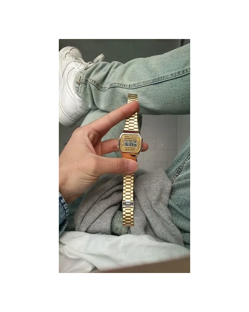 ZEGAREK UNISEX CASIO A168WG-9W (zd088b) - KLASYKA + BOX