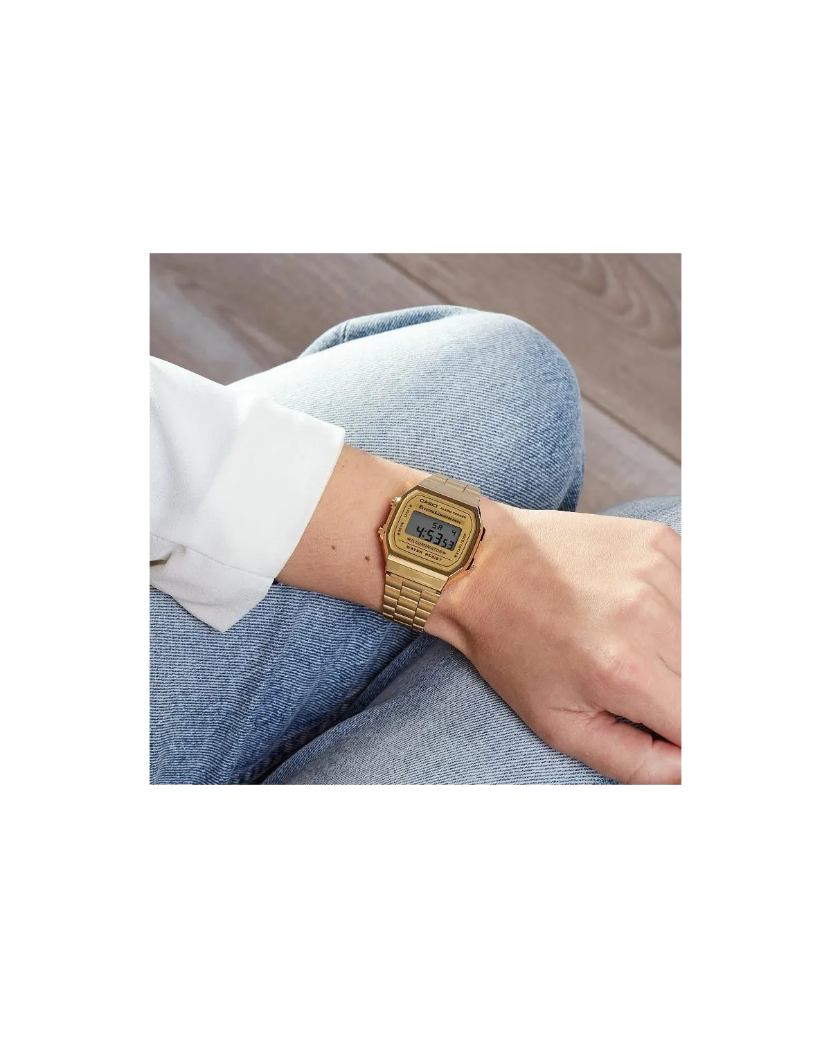ZEGAREK UNISEX CASIO A168WG-9W (zd088b) - KLASYKA + BOX