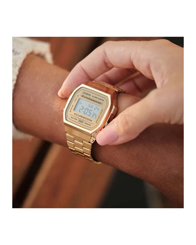 ZEGAREK UNISEX CASIO A168WG-9W (zd088b) - KLASYKA + BOX
