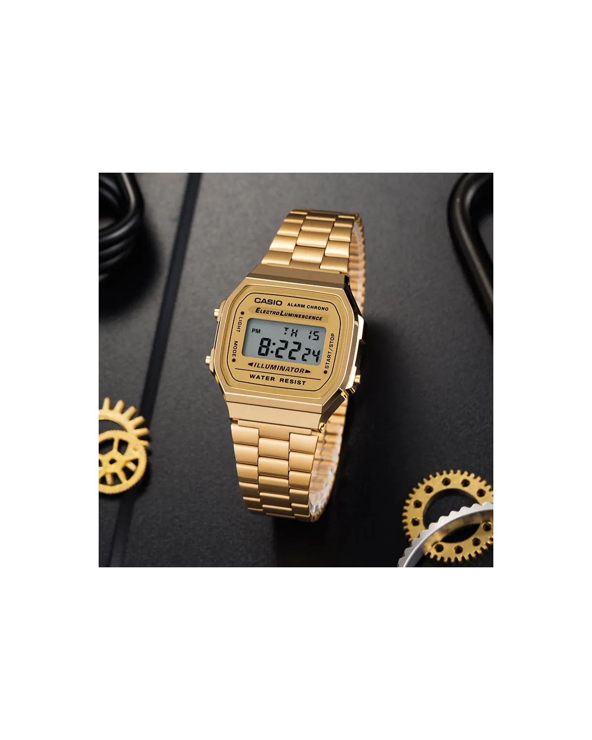ZEGAREK UNISEX CASIO A168WG-9W (zd088b) - KLASYKA + BOX