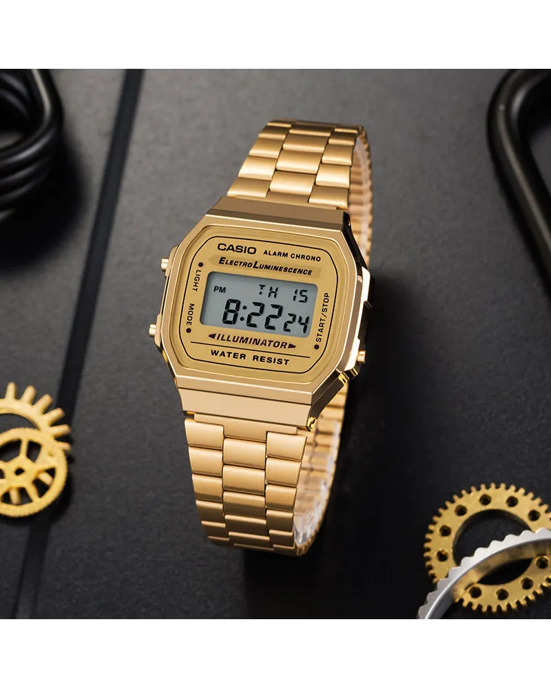 ZEGAREK UNISEX CASIO A168WG-9W (zd088b) - KLASYKA + BOX