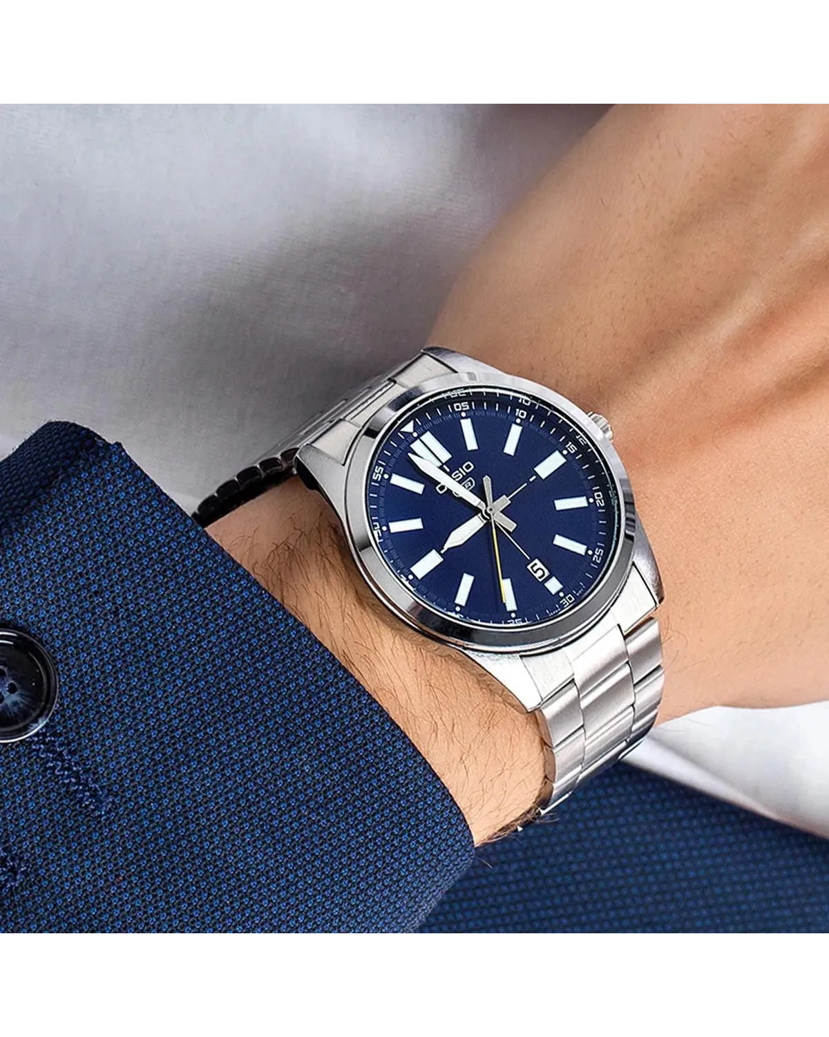 ZEGAREK MĘSKI CASIO MTP-VD02D-2E (zd217a) + BOX