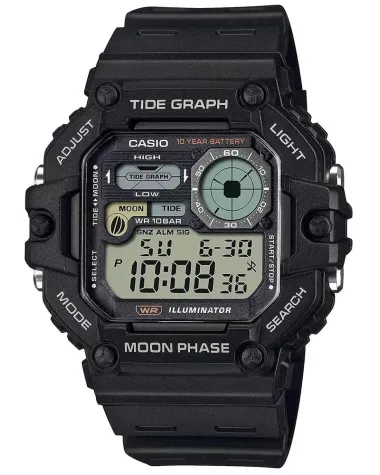 ZEGAREK MĘSKI CASIO Digital Moonphase WS-1700H-1AV + BOX