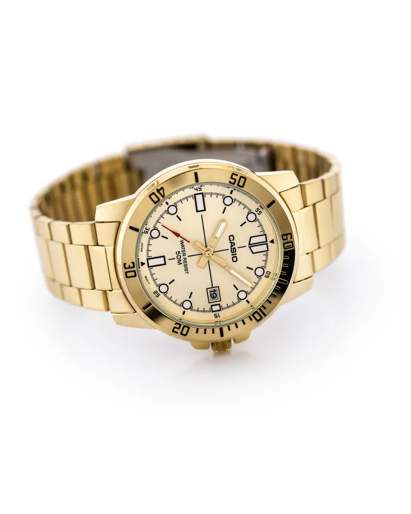 ZEGAREK MĘSKI CASIO MTP-VD01G-9E (zd185d) + BOX
