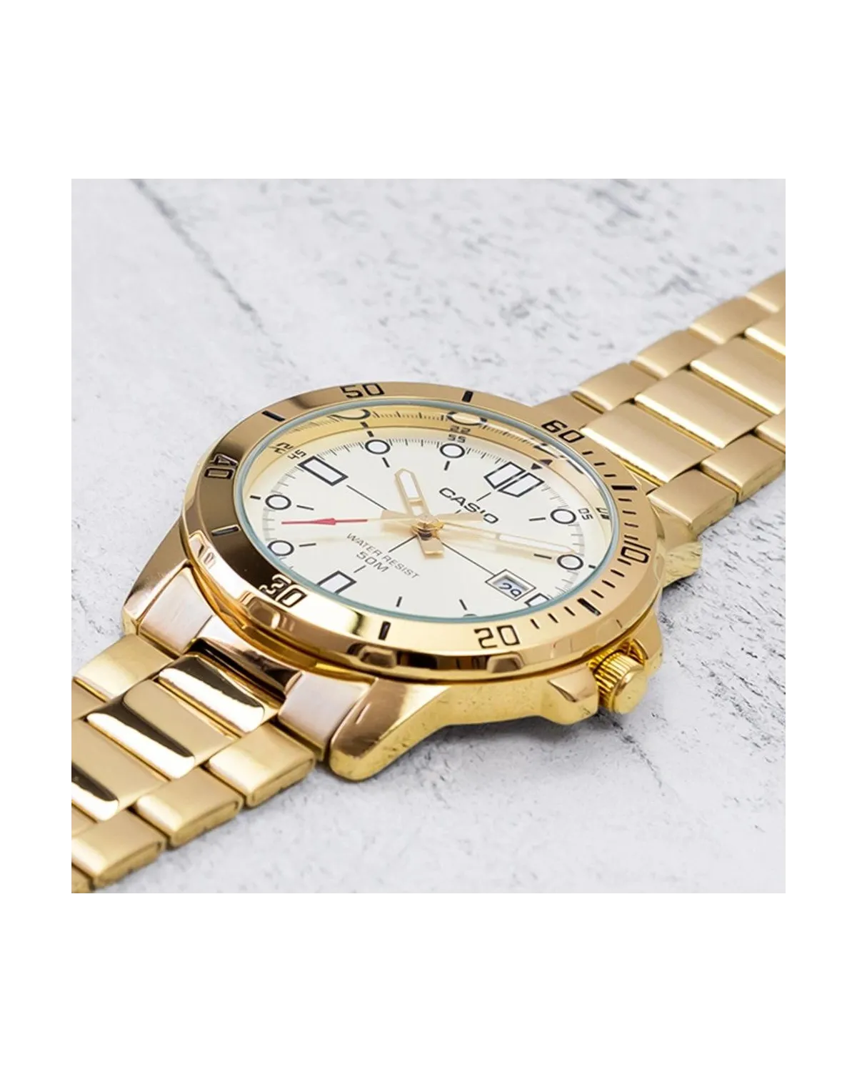 ZEGAREK MĘSKI CASIO MTP-VD01G-9E (zd185d) + BOX