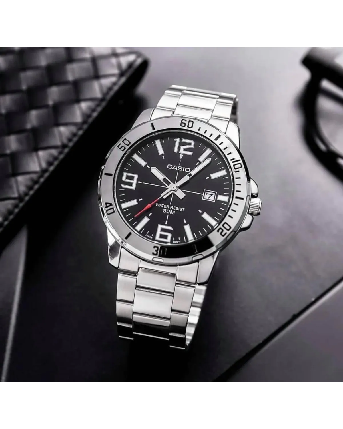 ZEGAREK MĘSKI CASIO MTP-VD01D-1BV + BOX ZEGAREK MĘSKI CASIO MTP-VD01D-1BV + BOX