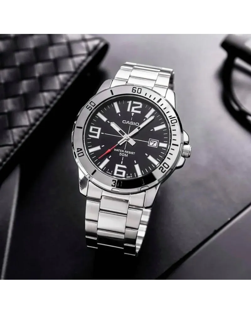 ZEGAREK MĘSKI CASIO MTP-VD01D-1BV + BOX ZEGAREK MĘSKI CASIO MTP-VD01D-1BV + BOX