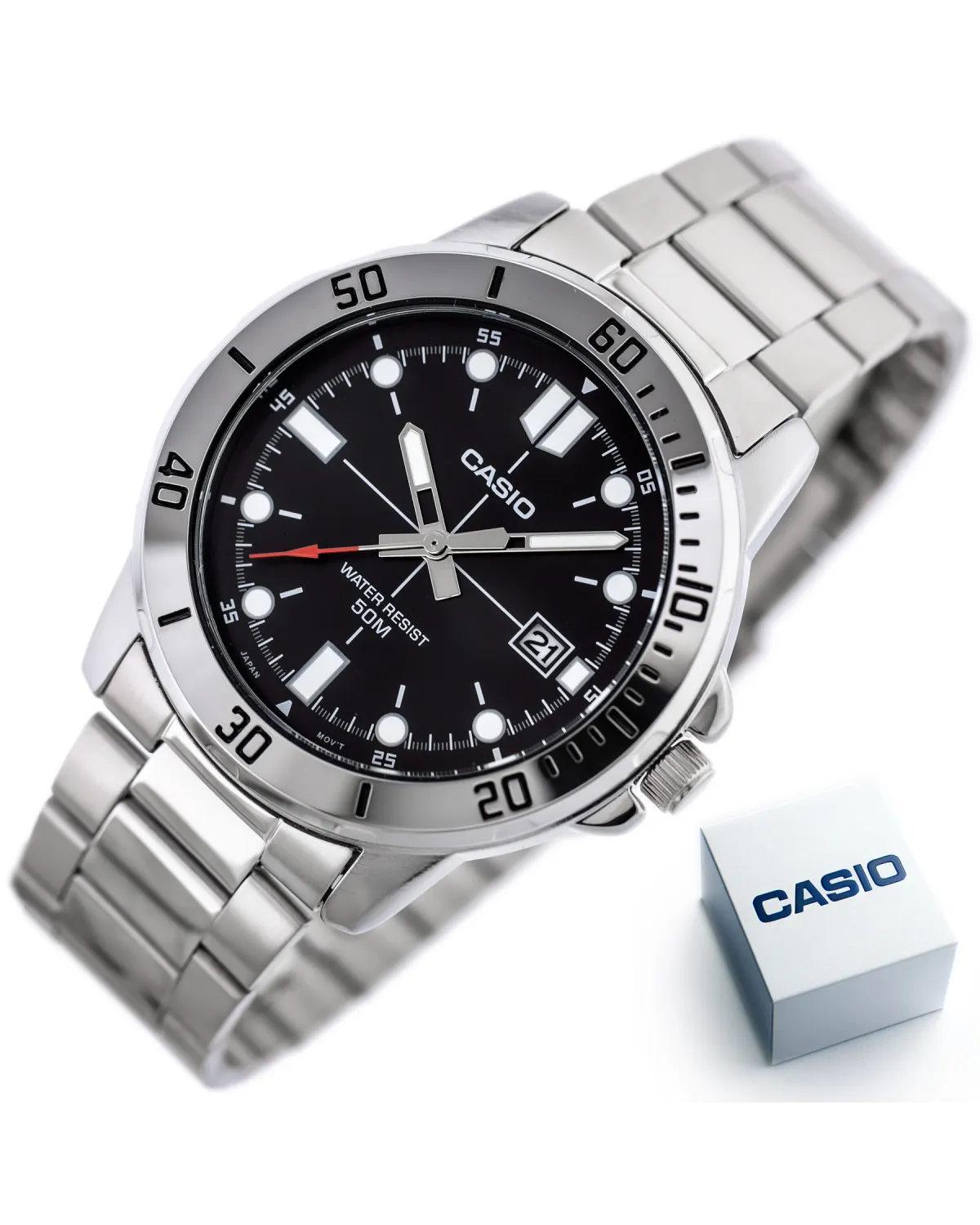 ZEGAREK MĘSKI CASIO MTP-VD01D-1EV (zd185a) + BOX